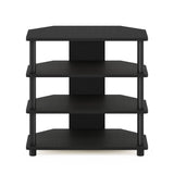 Furinno Turn-N-Tube Easy Assembly 4-Tier Petite Entertainment Center / TV Stand / TV Unit / TV Desk, Blackwood Furinno