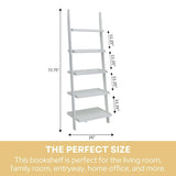 Convenience Concepts French Country Bookshelf Ladder, White Convenience Concepts