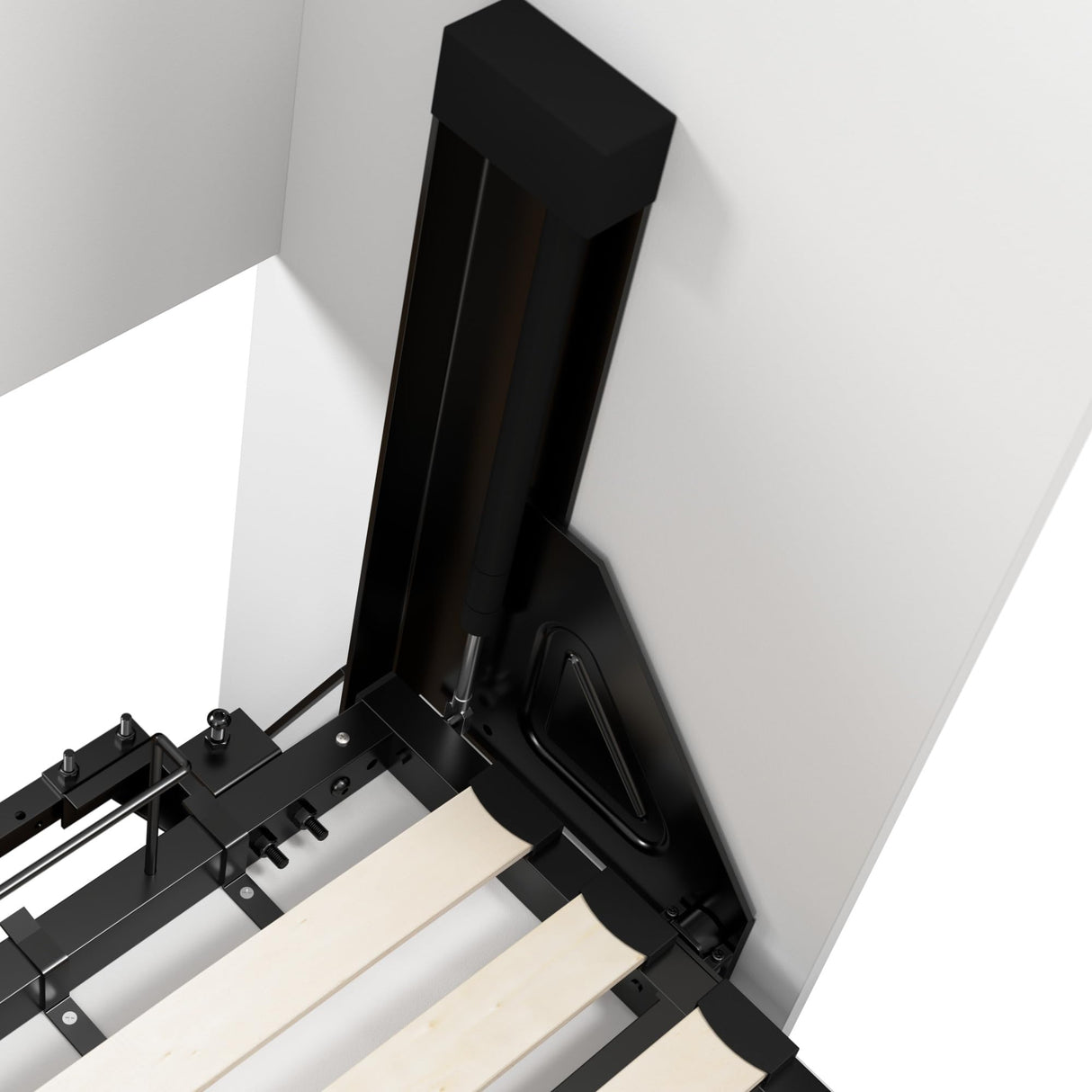 Bestar Claremont 59W Full Murphy Bed in White, Sleeping Arrangement for Multipurpose Area, Bedroom, Guest Room, or Living Room Bestar