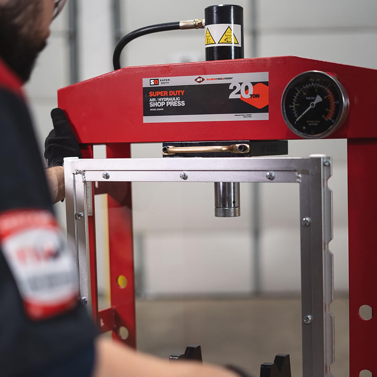 AFF 20 Ton Hydraulic Shop Press - Super Duty American Forge