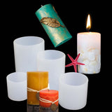 4 Pack Round Resin & Chocolate Silicone Mold - 3D Cylinder & Handmade Candle & Soap Mold ESEENS