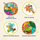 B. toys- Gigantic Jigsaw - Dinosaurs- Floor Puzzle – 48-Piece Dinosaur Puzzle – Large 2 x 3 Feet Jigsaw Puzzle for Kids – Educational & Developmental Toys – 3 Years + B. toys