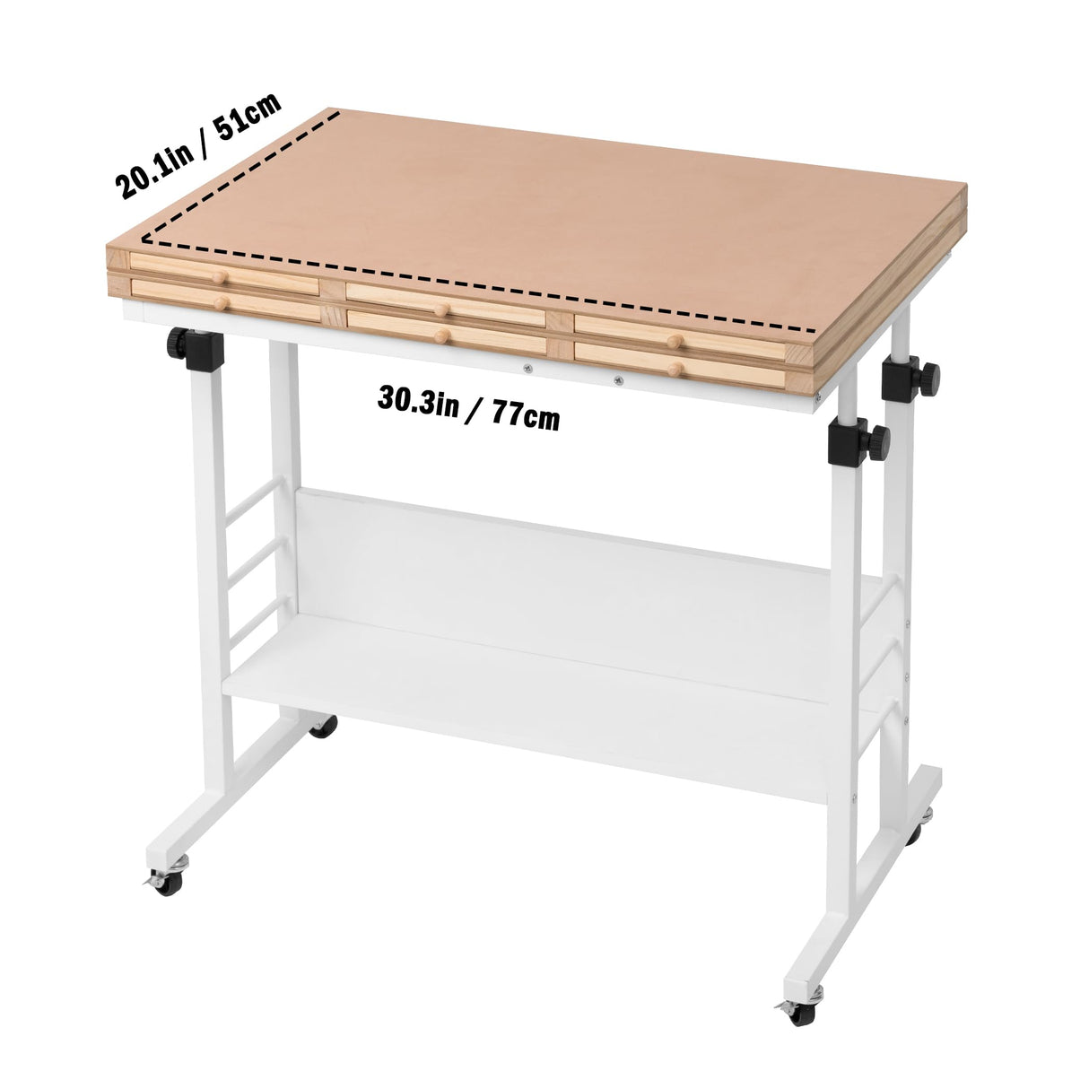 Tektalk 2000 Piece Foldable Puzzle Board with Height Adjustment, Jigsaw Puzzle Table with 2 Felt Cover & 8 Sorting Trays/Drawers, Puzzle Easel with Legs, Enclosed with 4 Roller Wheels Tektalk