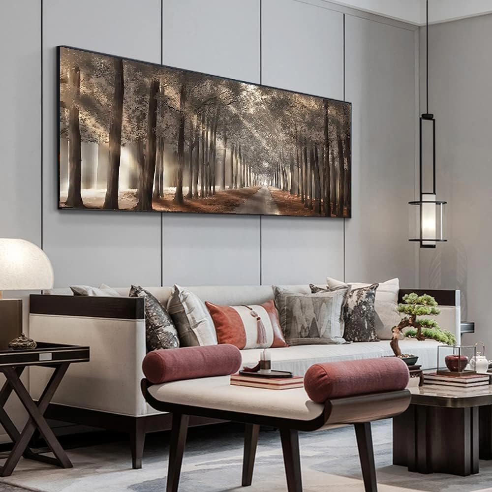 BOHADIY Forest Diamond Painting Kits for Adults 5D Large Landscape Diamond Art Kits for Adults Full Drill Woods Diamond Art Painting Kits Gem Art Kits for Wall Decor 27.5x15.7Inch Sunshine Tree BOHADIY