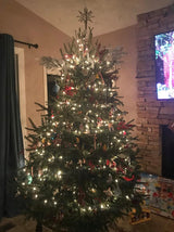 Rocky Mountain Goods Christmas Tree Stand for Live Tree with Water - Up to 8 Foot Tree - 5 Secure Eye Bolts - Steel Spike for Stability - Easy Watering for 2 Gallons - Install Real Tree in Minutes Rocky Mountain Goods