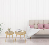 Round Coffee Table Set of 2, Farmhouse Nesting Coffee Table, Small Circle Wood Coffee Table, Mid Century Modern Nightstand, Boho Patio Side Table End Tables for Living Room Bedroom Balcony Outdoor ZYBT