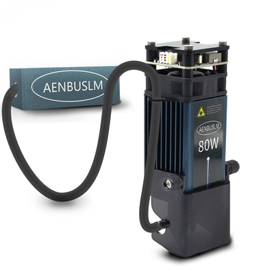 AENBUSLM 80W Laser Module with Air Assist,10W Output Power, Fixed-Focus, Built in FAC,Double Ultra-Fine Compressed Spot CNC Carving DIY Laser Master for Laser Cutter Laser Engraver Machine Class 4