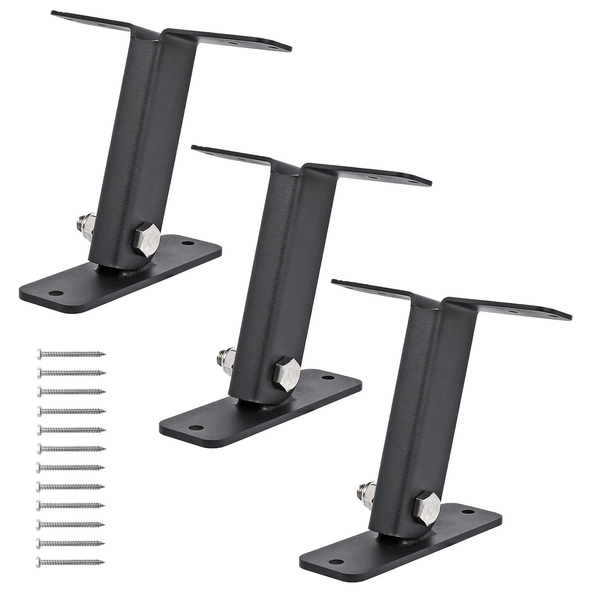 3 Pack Pergola Roof Riser Bracket, Heavy Duty Roof Riser Brackets for Patio Cover, 90° Adjustable Saddle Roof Riser Beam Mount Kit for Gazebo Pergola SZBAMI