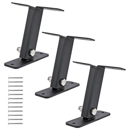 3 Pack Pergola Roof Riser Bracket, Heavy Duty Roof Riser Brackets for Patio Cover, 90° Adjustable Saddle Roof Riser Beam Mount Kit for Gazebo Pergola SZBAMI