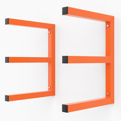 WALMANN Garage Wall Mounted Lumber Storage Rack, Overhead Heavy Duty Lumber Rack for Woodworking Shop(1 Pair)