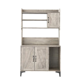 Cat Litter Box Enclosure Furniture with 4 Tier Storage Shelves, Hidden Litter Cabinet with Scratch Pad, Socket, Wooden Enclosed Cat Washroom House for End Table, Entryway Bench, Livingroom, Hallway Doppeltcharms