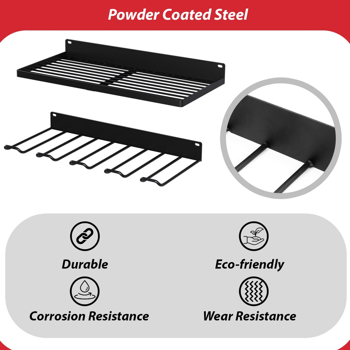 EAROND Power Tool Organizer With Charging Station, Wall Mount Drill Holder, Screwdriver and Battery Organizer, Heavy Duty Rack for Garage, Workshop, Tool Room, Workbench EAROND