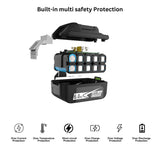 2Packs Upgraded 6.0Ah 18V BL1860B with LED Replacement Lithium-ion Battery and Charger Combo Set, Compatible with Makita 18 Volt Battery and Makita 18V Lithium-Ion Cordless Power Tools AmpoStaort