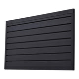 VEVOR Slat Wall Paneling, 2 x 4 ft, PVC Garage Slatwall with Modular Design, Black Slat Wall Easy-to-Install Adjustable Slatwall Panel with Coupling Structure & DIY Cutting, Fits for Storage & Display VEVOR