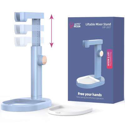 LET'S RESIN Liftable Mixer Stand, 0-2.95in Height Adjustable, Free Your Hands Mixer Stand, Resin Molds, DIY Crafts