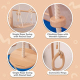 WoodandHearts Indoor Playground, Indoor Jungle Gym for Kids Ages 1-4, Toddler Jungle Gym Indoor, Indoor Gym for Kids Climbing Gym, Wooden Jungle Gym Indoor, Wood Climbing Gym for Toddlers, Made in EU Wood And Hearts