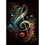 BOHADIY Diamond Painting Kits for Adults Music Diamond Art Kits for Adults,5D Painting Music DIY Full Drill Diamond Painting Gem Art and Crafts 12x16inch BOHADIY