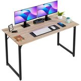 PayLessHere 32/39/47 inch Computer Desk Study Writing Table, Adjustable feet, Modern Furniture for Home Office (1, Nature, 47 inch) PayLessHere