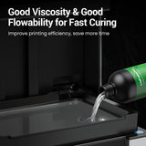 UNIFORMATION 3D Printer Resin Standard Fast UV Curing Plant-Based 3D Resin Liquid with High Precision Low Viscosity Suit for SLA/LCD/DLP Printing Transparent, High Clear 1KG Uniformation