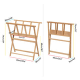 MEEDEN Folding Art Print Rack - Beechwood Art Storage Rack - Artist Storage and Display Rack for Canvas Art Prints Panels Posters Art Gallery Shows MEEDEN