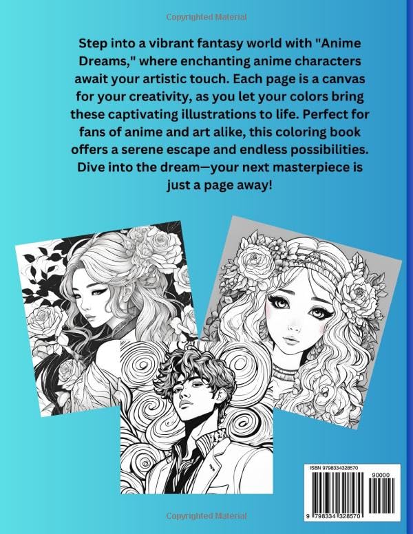 Anime Dreams: A Coloring Journey WoodArtSupply