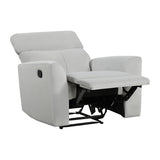 Lexicon Recliner Chair Living Room Reclining Sofa Chair, Home Theater Seating, Wall Hugger Recliner, Manual Recliner Sofa Chair for Living Room/Office/Apartment, Gray Lexicon