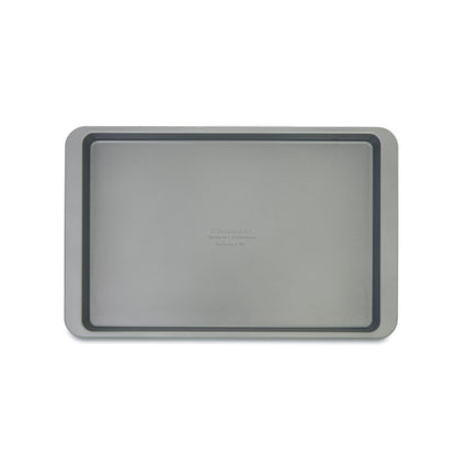 KitchenAid Premium Aluminized Steel Baking Sheet, Nonstick, 10x15 Inch, Contour Silver