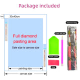 DIY 5D Diamond Art Painting Kits American Native Indian Girl and Wolves Full Drill Round Diamond Art Paint by Number Kits for Beginner Embroidery Cross Stitch for Wall Decoration(30x40cm) Generic