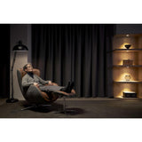 Nouhaus Classic Massage Chair with Ottoman – Caramel Leather Recliner with Percussive Shiatsu Massager, Built-in Speaker & Full Body Spot Massage – Ultimate Comfort for Home & Office Nouhaus