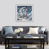 Stalente Diamond Painting Kits for Adults Cat and Moon, 5D Special Shape Diamond Art Kits for Beginners, Crystal Rhinestones Diamond Painting for Home Wall Decoration Gift 12×12inch, Animal Stalente