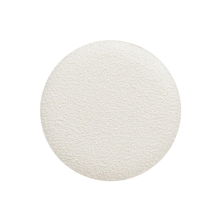 Jennifer Taylor Home Bali 18.5" Round Upholstered Ottoman with Natural Wood Base Jennifer Taylor Home