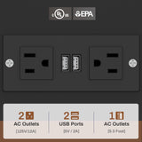 SEDETA L Shaped Desk, 63" Computer Desk with 5 Drawer & Power Outlet,Long Home Office Desk or Corner Desk, L Shaped Corner Desk with Monitor Shelf, Storage Cabinet, Black SEDETA