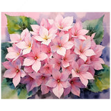 Floral Paint by Numbers Kit for Adults - DIY Pink Hydrangea Blossom Painting on Canvas 16x20 Inches, Acrylic Paint Set, Suitable for Beginners, Botanical Art for Home Decoration or Gifts DecorFriday