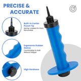 Hollow Hole Punch Set for Leather, Gasket Hollow Punch Kit, Rubber Hollow Hole Punch Set,Gasket Punch Set 3/16 to 1-3/8in CZPPIF