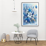 wavaiov 5D Diamond Painting Kits for Adult, Birds Flower Diamond Art Kits for Beginners, DIY Full Drill Floral Diamond Dot Gem Art Kits for Home Decor 12 x 16 Inch wavaiov