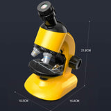 Microscope Kit for Kids - LED 40X-1200X Magnification Science Toy, Slides With Specimens, STEM Kit for Students YONGSHUO