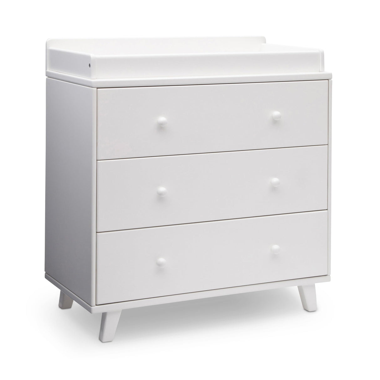 Delta Children Ava 3 Drawer Dresser with Changing Top and Interlocking Drawers - Greenguard Gold Certified, White Delta Children