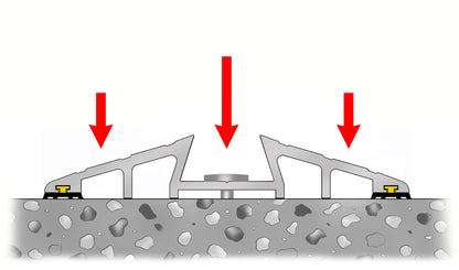 1" High Commercial Door Aluminum Threshold Seal Kit 10'2" Length | Full Kit Fixings Included | GaraDry - WoodArtSupply