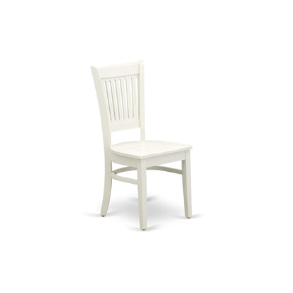 East West Furniture Dublin 3 Piece Modern Set Contains a Round Wooden Table with Dropleaf and 2 Dining Room Chairs, 42x42 Inch, Linen White - WoodArtSupply