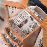 Alveare Home Louisa Jewelry Armoire, Oak Alveare Home