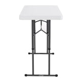 Lifetime Commercial Height Adjustable Folding Utility Table, 4-Foot Lifetime