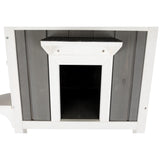TRIXIE Pet Home with Covered Balcony, Elevated Cat House, Weatherproof Shelter, Ideal for Cats and Small Dogs TRIXIE