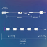 Llamau 50FT Permanent Outdoor Lights - IP65 Waterproof RGB Eaves Lights with Smart App/Remote Control,for Christmas, All Holiday Party, Daily and Accent Lighting, House Roof and Garden Decoration Llamau