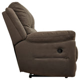 Signature Design by Ashley Next-Gen Gaucho Classic Reclining Loveseat with Console, Dark Brown Signature Design by Ashley
