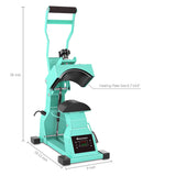 Hat Heat Press Machine for Caps with 2pcs Interchangeable Platens(6.7"x3.8", 6.7"x2.5"), Cap Heat Press for Stuctured Hats and HTV Iron On and Sublimation Projects, Heat Transfer Printing for Caps Delclynee