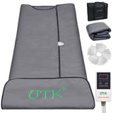 UTK Infrared Sauna Blanket, Portable Sauna for Home SPA, Fast Sweat & None Smell Infrared Sauna to Relax & Detox Your Body and Mind, (71"*71") Full-Size Home Sauna with 50 Plastic Wraps UTK