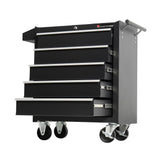 TANKSTORM Tool Chest Heavy Duty Cart Steel Rolling Tool Box 5 Drawer Cart (TZ35-BK) TANKSTORM