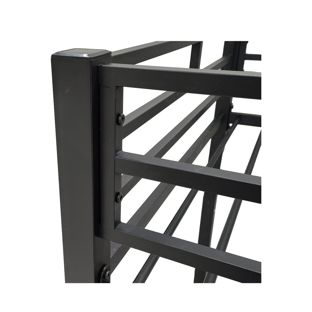 EMKK Twin Over Full Bunk Bed for Adults, Metal Bunk Beds Twin Over Full Size for Teens Dorm Bedroom Guest Room,Heavy Duty Bunk Beds with Ladder and Safety Full Length Guardrail (Black G) EMKK