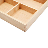 pandapark Wood Organizer Tray,Black Walnut,Desk & Drawer Storage Box (Maple Master) pandapark