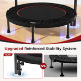 Rebounder Trampoline for Adult,460 LBS Mini Trampoline for Adults with Bar,Exercise Trampoline Indoor/Outdoor Use,40 inch Fitness Rebounder cahgl
